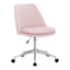 Laila Ali Alana Velvet Button Office Chair, Pink
