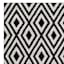 (D532) Black & White Diamond Design Runner, 2x7
