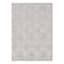 (D534) Cleo White & Grey Diamond Design Area Rug, 8x10