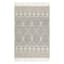 (B777) Reese Black & White Diamond Design Area Rug, 5x7