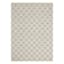 (B780) Wesley Beige & Ivory Diamond Design Area Rug, 5x7
