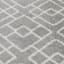 (D558) Salinas Grey & White Diamond Design Runner, 2x7