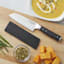 Kitchenaid Black Handle Gourmet Forged Santoku Knife, 5"