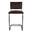Luka Faux Leather Counter Stool, Dark Brown Kd