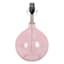 Laila Ali Pink Glass Round Accent Lamp, 14"