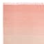 (D520) Coral Ombre Fringe Area Rug, 8x10