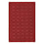(D549) Sparta Red Tufted Area Rug, 4x6