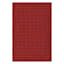 (D549) Sparta Red Tufted Area Rug, 6x9