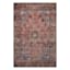 (D553) Found & Fable Vilani Red & Blue Medallion Area Rug, 5x7