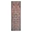 (D553) Found & Fable Vilani Red & Blue Medallion Runner, 2x7