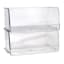 2-Piece Clear Stackable Storage Bin, Small