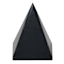 Black Pyramid Decor, 6"