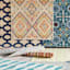(E287) Yellow & Ivory Diamond Design Indoor & Outdoor Area Rug, 5x7