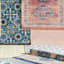 (E440) Clyde Peach Striped Outdoor Area Rug, 5x7