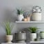 Honeybloom Berlin Blue Ceramic Outdoor Planter, Small