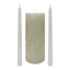 Silver Beaded Unscented Unity Candle Set