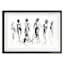 Glass Framed Dancer Print Wall Art, 33x24