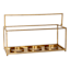 Providence 3-Candle Gold Metal Candle Holder, 16"