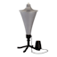 White Metal Conical Table Top Torch, 12"