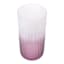 Laila Ali Clear & Pink Ombre Glass Candle Holder, 10"