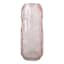 Laila Ali Light Pink Textured Glass Vase, 11"