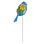 Blue Bird with Flower Yard Pick, 15"