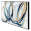 Framed Gold Blue Swirls Wall Art, 30"