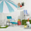 Stackable Sling Patio Chaise Lounge Chair, Teal