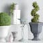 Japi Charcoal Grey Hexagon Urn Outdoor Planter, Large