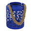 Tracey Boyd Blue Metal Lantern, 9"