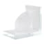 Laila Ali 1-Piece White Crystal Bookend, 4"