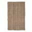 (B181) Jute Boucle Woven Accent Rug, 3x5