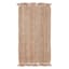 Natural Jute Boucle Fringe Accent Rug, 20x34