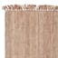 Natural Jute Boucle Fringe Accent Rug, 20x34
