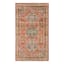 (B619) Dayton Red & Rust Diamond Design Accent Rug, 3x5