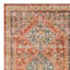 (B619) Dayton Red & Rust Diamond Design Accent Rug, 3x5
