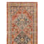 (B619) Dayton Red & Rust Diamond Design Runner, 2x7