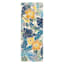 (E264) Santa Monica Blue Floral Indoor & Outdoor Runner, 2x5