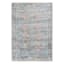 (B652) Genevieve Red & Blue Distress Look Area Rug, 5x8