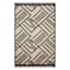(C161) Tracey Boyd Elizabeth Grey & Beige Fringe Area Rug, 5x8