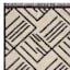 (C161) Tracey Boyd Elizabeth Grey & Beige Fringe Area Rug, 5x8