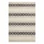 (B673) Found & Fable Noah Black & White Woven Area Rug, 5x7