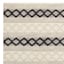 (B673) Found & Fable Noah Black & White Woven Area Rug, 5x7