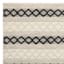 (B673) Found & Fable Noah Black & White Woven Area Rug, 8x10