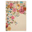 (A467) Summerton Pink Floral Hooked Area Rug, 7x10