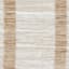 (B312) Henning Hand Woven Cotton & Jute Ivory Chindi Area Rug, 3x5
