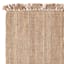 (B485) Jute Boucle Accent Rug with Fringe, 3x5