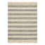 (B497) Hazel Natural & Navy Striped Hand Woven Jute Area Rug, 5x7