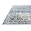 (A377) Providence Venice Distressed Look Blue Runner, 2x7