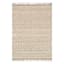 (B508) Found & Fable Devon Hand Woven Jute & Ivory Chenille Area Rug, 5x7